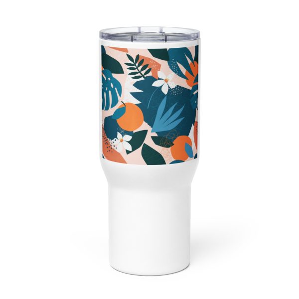 Travel mug with a handle
