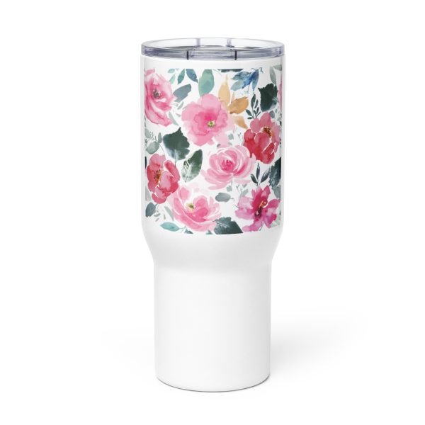 Travel mug with a handle