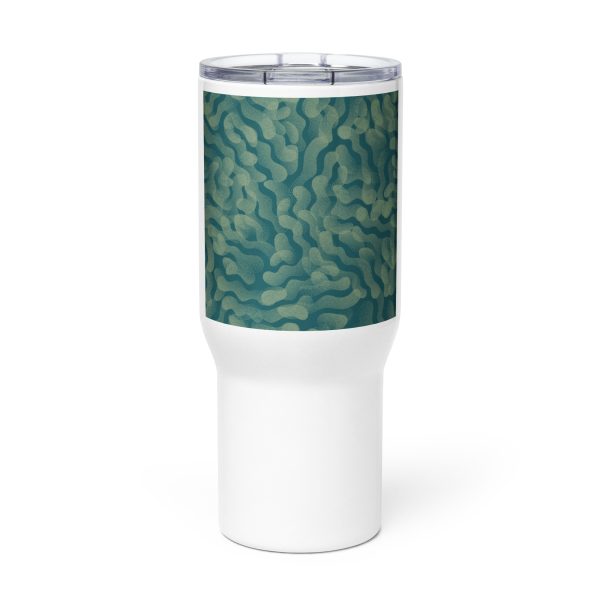 Travel mug with a handle