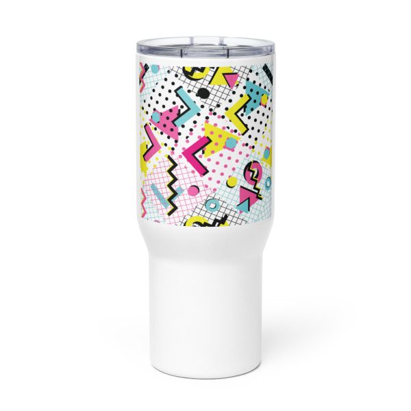 Travel mug with a handle